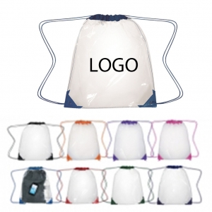 PVC Clear Drawstring Backpack-HPGG80713