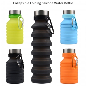 Collapsible Folding Silicone Water Bottle-HPGG80167