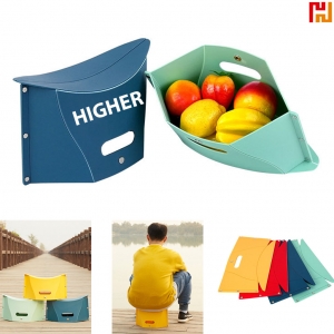 Folding Portable Plastic Stool Lightweight Camping Fishing-HPGG80256