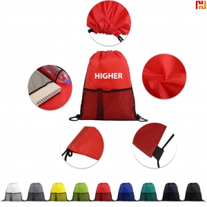 Mesh Drawstring Backpack-HPGG80375