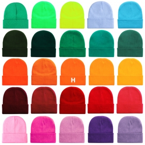 Winter Knit Beanie Hat-HPGG80374