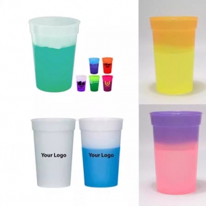 16 OZ Reusable color- changing Plastic Stadium Cups-HPGG80391