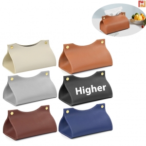 Foldable Rectangular Leather PU Tissue Box-HPGG80413