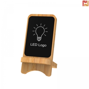 Bamboo Wireless Charger Phone Stand-HPGG80424