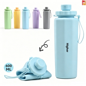 Collapsible Silicone Water Bottle 600ml-HPGG80490