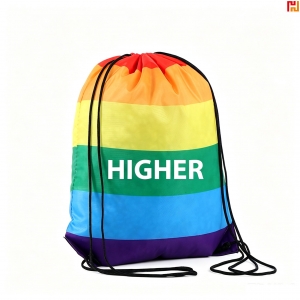 Pride Rainbow Drawstring Backpack Bag-HPGG80376