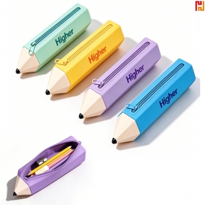Custom Pencil Shaped Silicone Pencil Case-Hi-Ruka1007